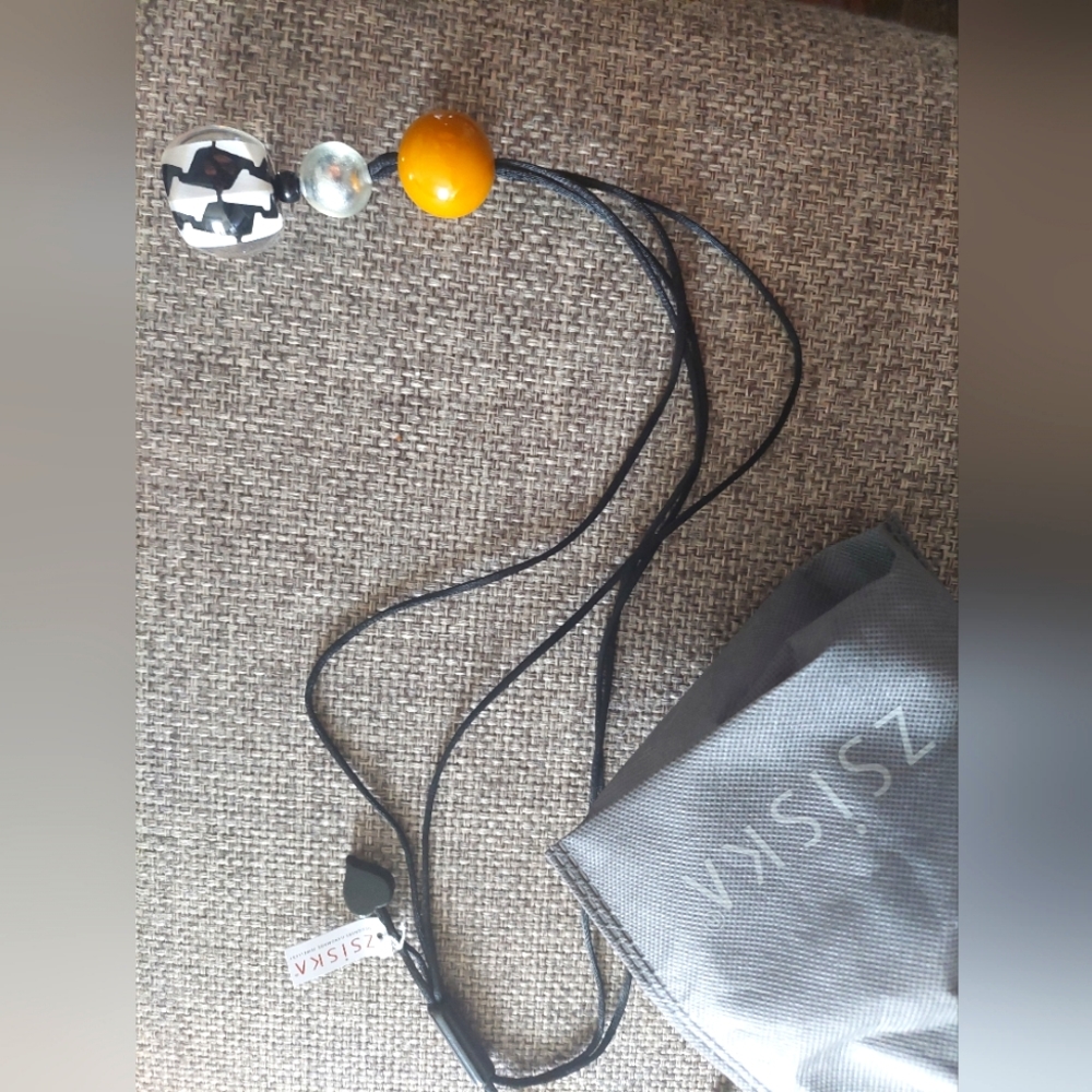 BNWT ZSISKA Handmade Jewelry Adjustable Cord Necklace
